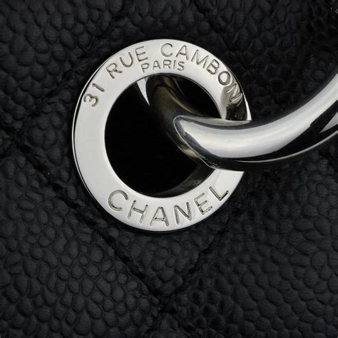 chanel gst silver hardware|Chanel shopping bag.